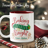 Baking Spirituosen Bright Custom Christmas Zweifarbige Tasse
