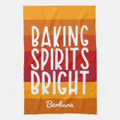 Baking Spirituosen Helle Custom Erntedank Geschirrtuch (Vertikal)
