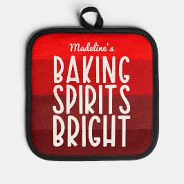 Baking Spirituosen Helle Funny Red Weihnachten Topflappen