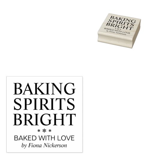 Baking Sprites Bright Name Gummistempel (Stempel)