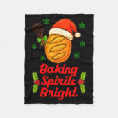 Baking Srits A Bright Christmas Xmas Baker Sourdou Fleecedecke (Vorderseite)