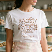 Baking the Day Brighter Bakery Logo Bakery Uniform Tri-Blend Shirt