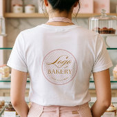 Baking the Day Brighter Bakery Logo Bakery Uniform Tri-Blend Shirt