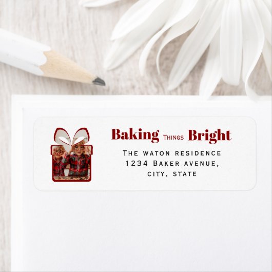 Baking Things Bright Weihnachtsfoto-Geschenkdesign (Insitu)