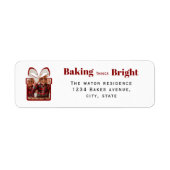Baking Things Bright Weihnachtsfoto-Geschenkdesign (Vorne)