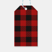 Baking Through the Snow Buffalo Plaid Christmas Geschenkanhänger (Rückseite)