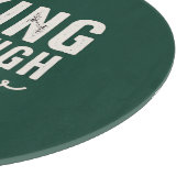 “Baking Through the Snow Personalized Forest Green Schneidebrett (Ecke)