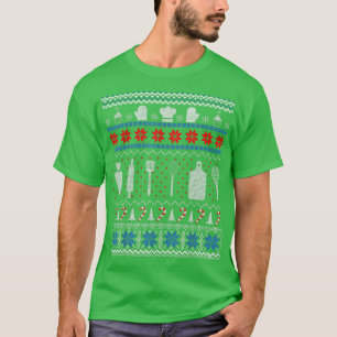 Baking Ugly Christmas Sweater Funny Ohrts For Bake T-Shirt