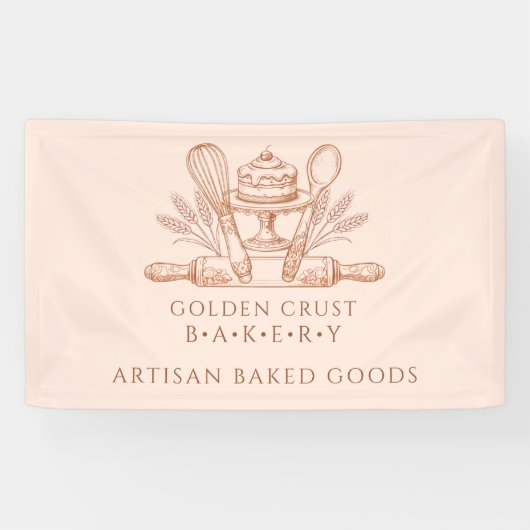 Baking Utensils Baker Bakery Banner (Horizontal)