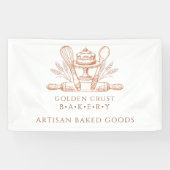 Baking Utensils Baker Bakery Banner (Horizontal)
