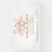 Baking Utensils Baker Bakery Banner (Vertikal)