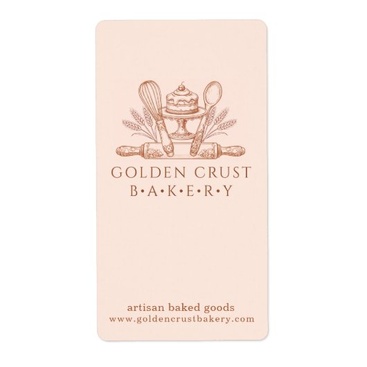 Baking Utensils Baker Bakery Package Label (Vorne)
