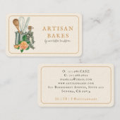Baking Utensils Baker Bakery Visitenkarte (Vorne/Hinten)
