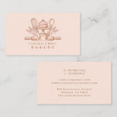 Baking Utensils Baker Bakery Visitenkarte (Vorne/Hinten)