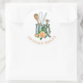 Baking Utensils Bakery Baker Runder Aufkleber (Tasche)
