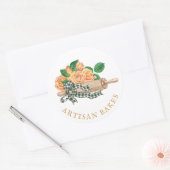 Baking Utensils Bakery Baker Runder Aufkleber (Umschlag)
