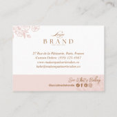 Baking Utensils Thank You Promo Code Bakery Logo Rabattkarte (Rückseite)