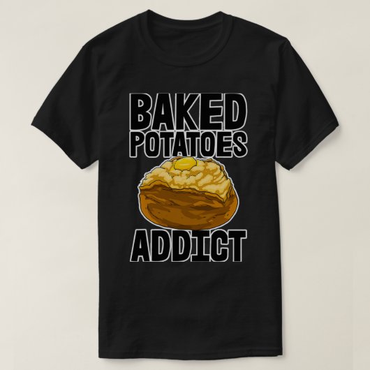 Bakkartoffel Funny Baker Liebe Feinschmecker T-Shirt (Design vorne)