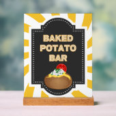 Bakkartoffeln-Bar - Akrylisches Tafelschild für Pa Acrylschild (Neutral)