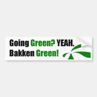 Bakken grüner Autoaufkleber