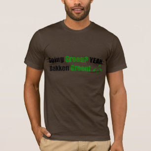 Bakken grüner weicher T - Shirt