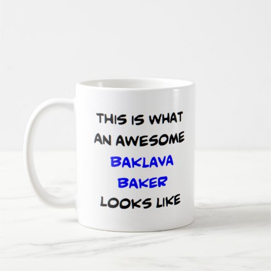 Baklava-Bäcker, phantastisch Kaffeetasse (Links)