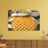 Baklava Dessert auf dem Markt Leinwanddruck (Insitu (Wohnzimmer))