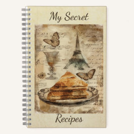 Baklava Ephemera Collage Art Notebook Notizblock