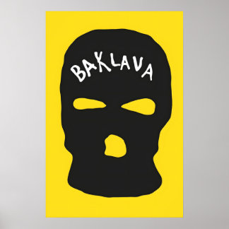 Baklava Japanisch Abstrakt Bauhaus Formel Modern Poster
