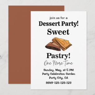Baklava Süße Gebäck-Dessert-Party Einladung