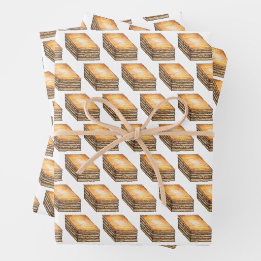 Baklava Sweet Filo Honey Nachtisch Konditorei Grie Geschenkpapier Set (Beispiel)