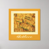 Baklava Wrapped Canvas Print Leinwanddruck (Vorderseite)