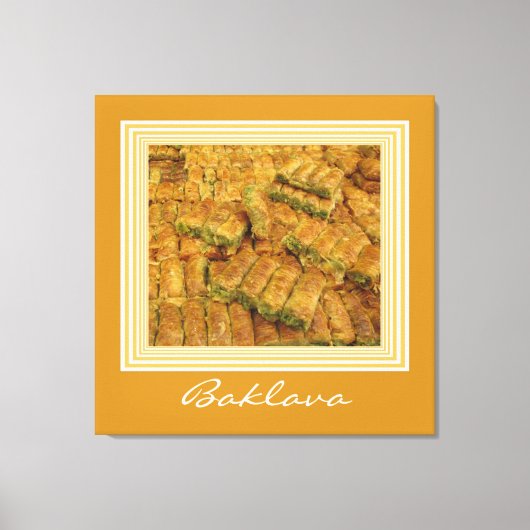 Baklava Wrapped Canvas Print Leinwanddruck (Vorderseite)