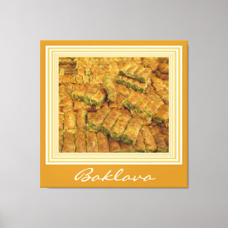 Baklava Wrapped Canvas Print Leinwanddruck