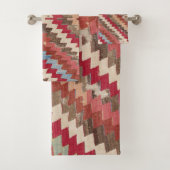 Baklava Zickzack Star II // 18. Jahrhundert Authen Badhandtuch Set (Insitu)