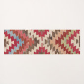 Baklava Zickzack Star II // 18. Jahrhundert Authen Yogamatte (Rückseite (Horizontal))