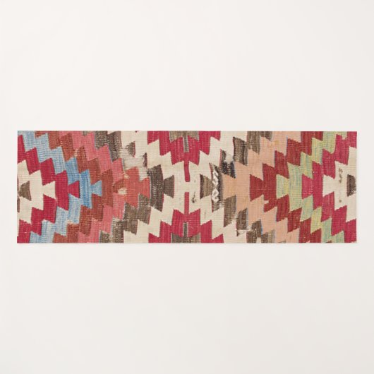 Baklava Zickzack Star II // 18. Jahrhundert Authen Yogamatte (Vorderseite (Horizontal))