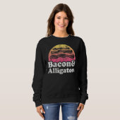 Bakon und Alligatoren oder Alligator Sweatshirt (Vorne ganz)