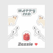 bakra eid- eid mubarak-Happy Eid Aufkleber (Blatt)