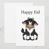 Bakra Eid Mubarak Feiertagskarte (Vorne/Hinten)