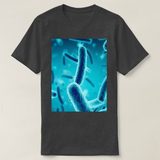 BAKTERIA SLIDE MICROSCOPIC Biologie Illusters T-Shirt (Design vorne)