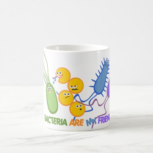 Bakterielle Freunde Kaffeetasse (Mittel)
