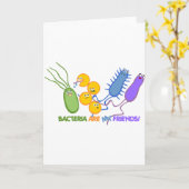Bakterielle Freunde Karte (Gelbe Blume)