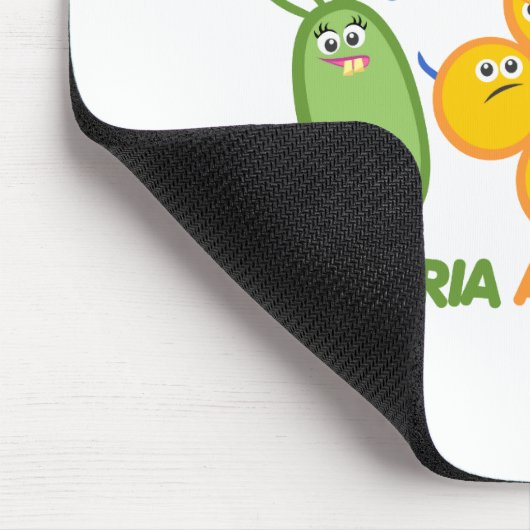 Bakterielle Freunde Mousepad (Ecke)