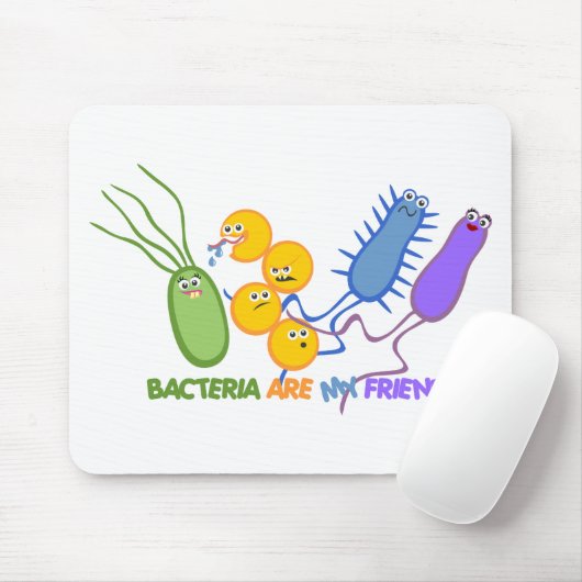 Bakterielle Freunde Mousepad (Mit Mouse)
