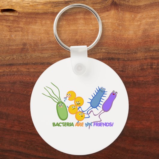 Bakterielle Freunde Schlüsselanhänger (Vorderseite)