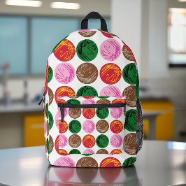 Bakterielle Teller Bedruckter Rucksack