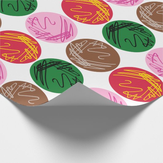 Bakterielle Teller Geschenkpapier (Ecke)