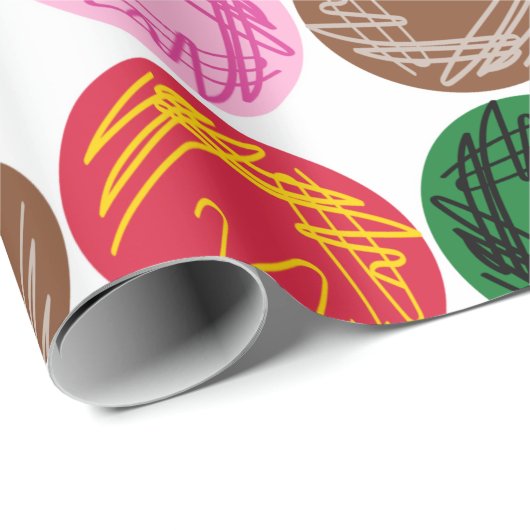 Bakterielle Teller Geschenkpapier (Rolleneckpunkt)