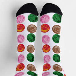 Bakterielle Teller Socken